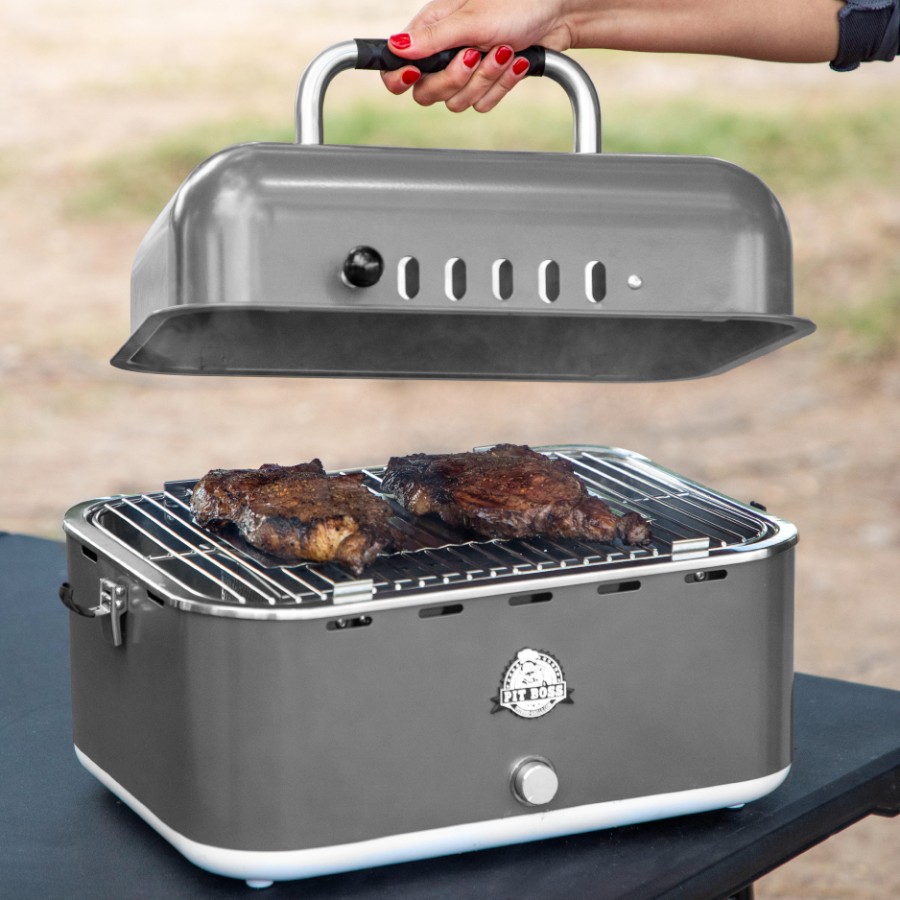 additioanl image for  Pit Boss Portable Charcoal Grill + Cover 